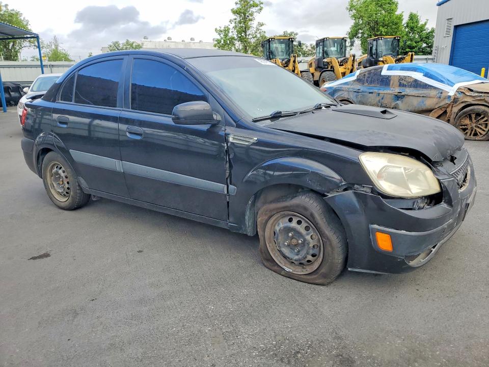 2008 Kia Rio VIN KNADE123286304646 COPART salvage auction — FRONT END, Ca - Salvage Certificate, sold $50 on 2026-07-14 (photo 4)