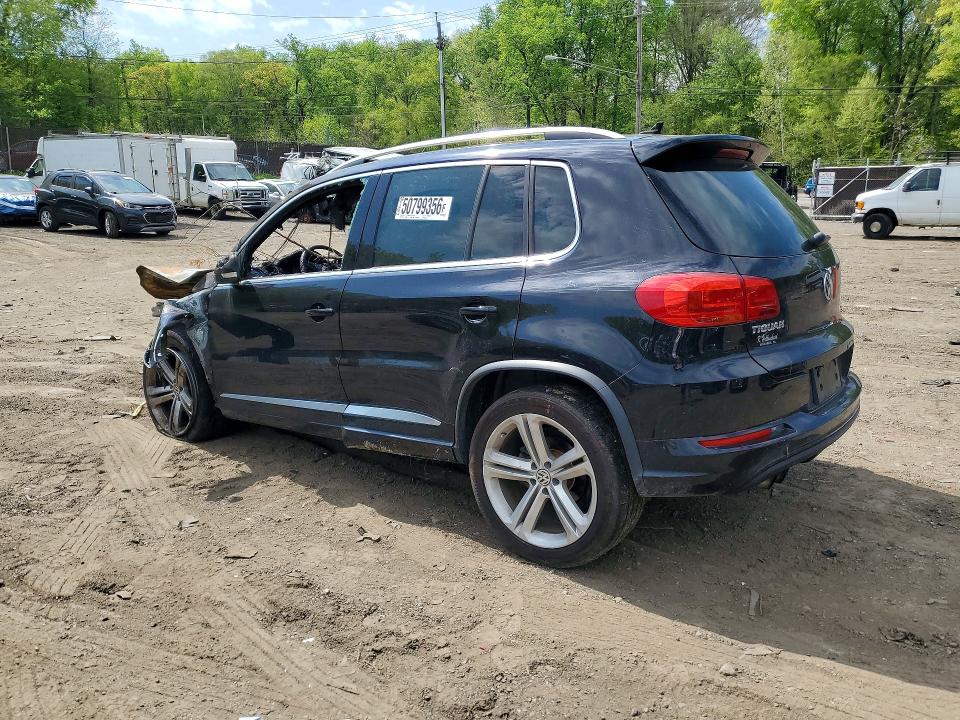 2016 Volkswagen Tiguan VIN WVGBV7AX9GW016313 COPART salvage auction — BURN, Md - Cert Of Salvage > 75% Damage, sold $100 on 2026-08-05 (photo 2)