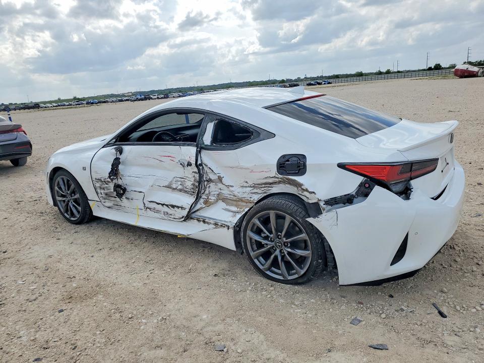 2022 Lexus Rc VIN JTHGZ5BC9N5025478 COPART salvage auction — SIDE, TX - SALVAGE VEHICLE TITLE (P), sold $12,000 on 2026-07-02 (photo 2)