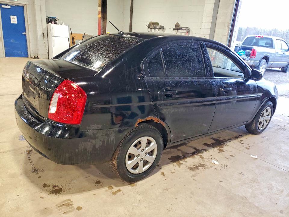 2010 Hyundai Accent VIN KMHCN4BC3AU517215 COPART salvage auction — VANDALISM, On - Permit No Brand - Unfit, sold $300 on 2026-07-23 (photo 3)