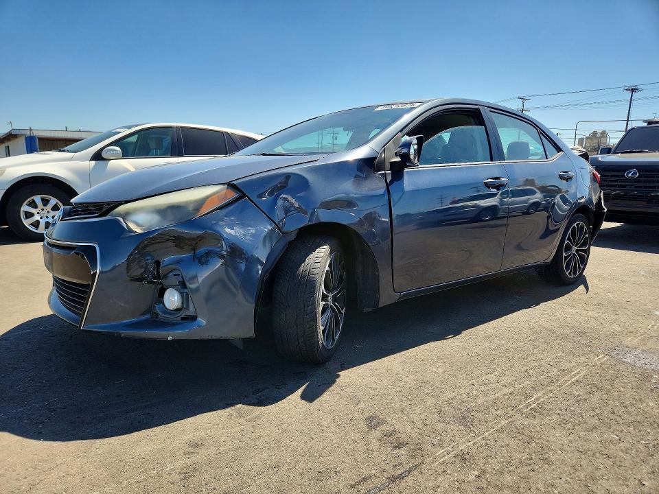 2015 Toyota Corolla VIN 5YFBURHE8FP267757 COPART salvage auction — REAR END, Salvage Title, sold $2,550 on 2026-07-20 (photo 1)