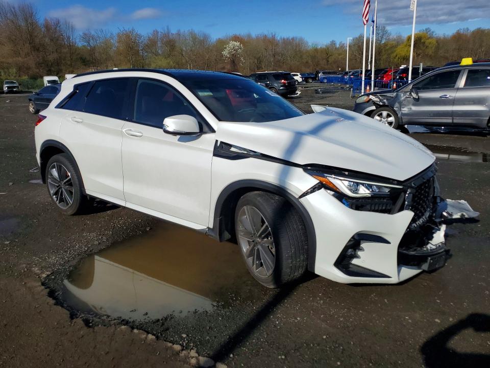 2025 Infiniti Qx50 VIN 3PCAJ5FB6SF103287 COPART salvage auction — FRONT END, Salvage Title, sold $8,700 on 2026-08-21 (photo 4)