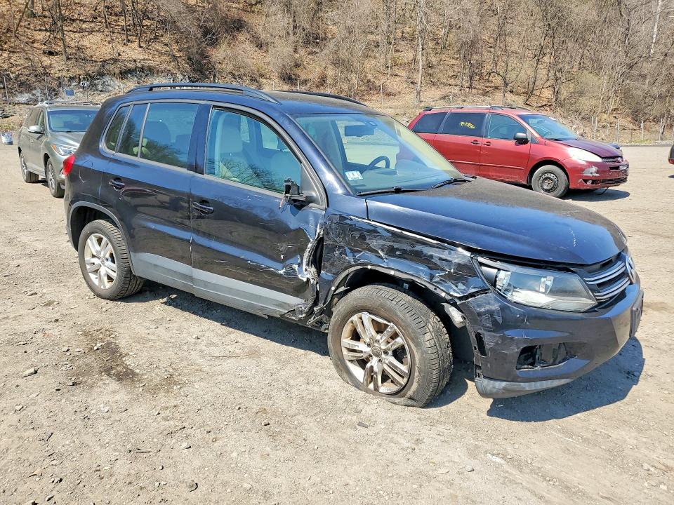2016 Volkswagen Tiguan VIN WVGBV7AX8GW594208 COPART salvage auction — FRONT END, Ny - Mv907A-Parts Only, sold $1,350 on 2026-07-15 (photo 4)