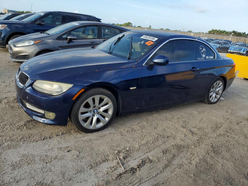 2012 BMW 3 series VIN WBADW3C56CE823836 COPART salvage auction — WATER/FLOOD, Fl - Cert Of Title-Slvg Rebld Flood, sold $850 on 2026-07-29 (photo 1)