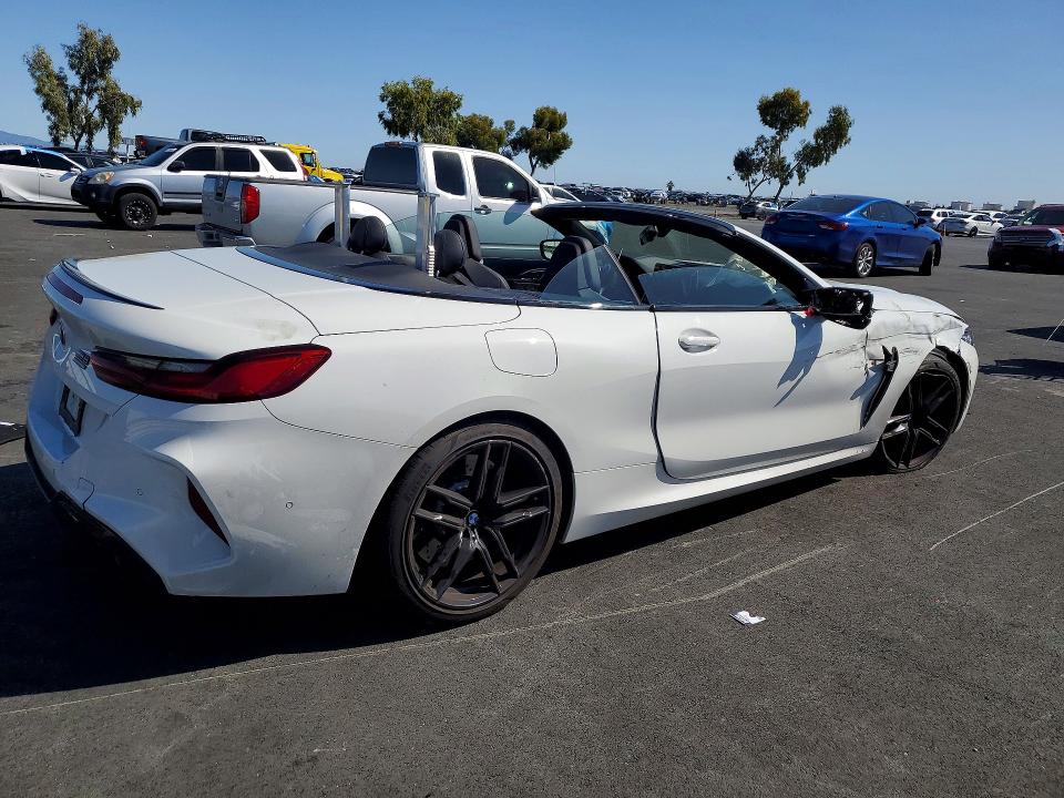 2024 BMW M8 VIN WBSDZ0C08RCP93779 COPART salvage auction — FRONT END, Ca - Salvage Certificate, sold $46,750 on 2026-07-08 (photo 3)