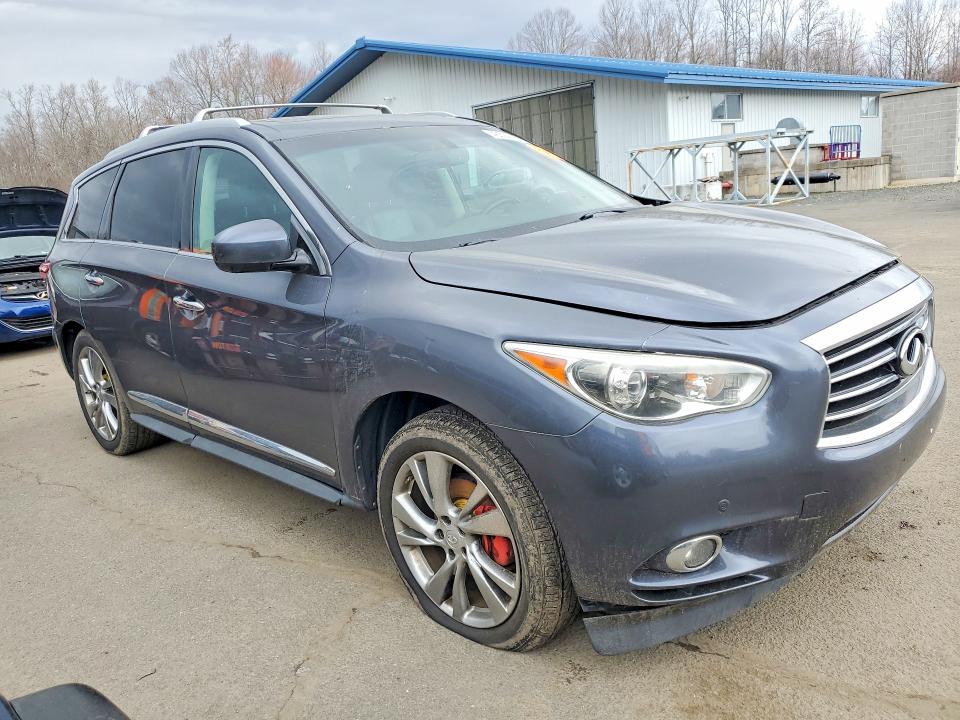 2013 Infiniti Jx35 VIN 5N1AL0MM1DC317262 COPART salvage auction — FRONT END, Ct - Certificate Of Title (P), sold $2,300 on 2026-07-27 (photo 4)