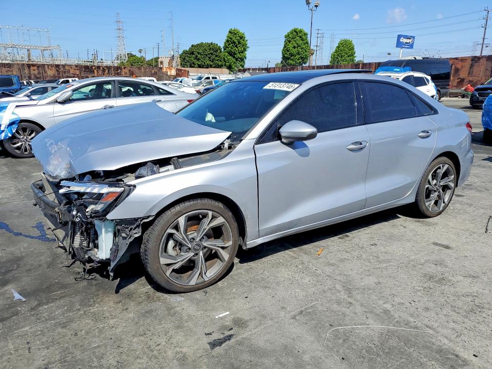 2022 Audi A3 VIN WAUHUDGYXNA100549 COPART salvage auction — FRONT END, Salvage Title, sold $3,300 on 2026-07-15 (photo 1)
