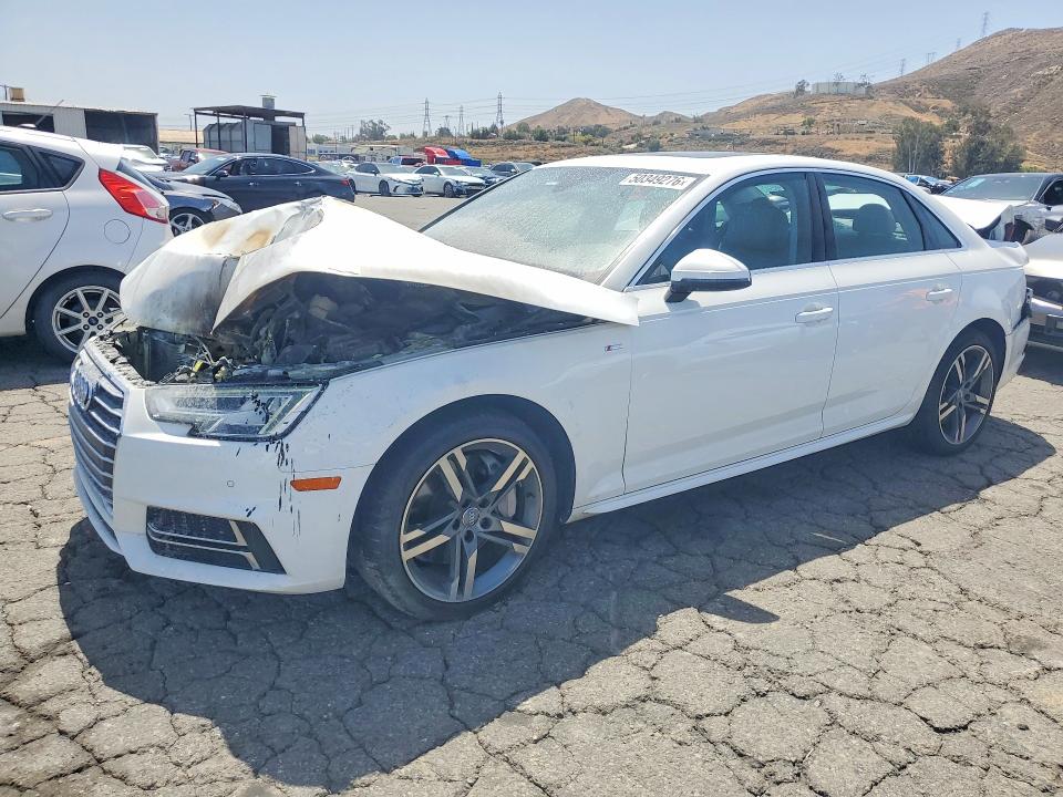 2018 Audi A4 VIN WAUENAF49JA120461 COPART salvage auction — FRONT END, Ca - Salvage Certificate, sold $1,700 on 2026-07-09 (photo 1)