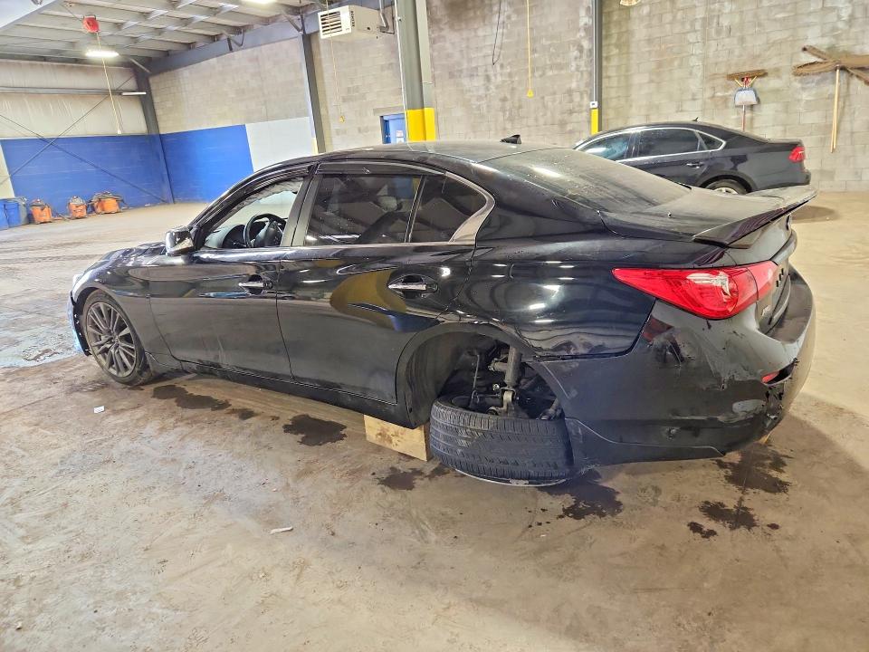 2016 Infiniti Q50 VIN JN1FV7AR6GM450145 COPART salvage auction — REAR END, Salvage Title, sold $25 on 2026-07-29 (photo 2)