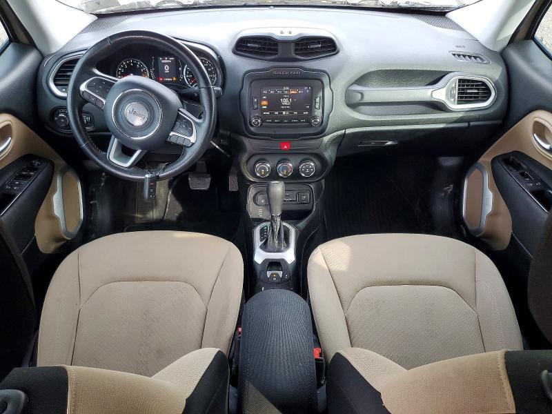 2016 Jeep Renegade VIN ZACCJBBT0GPE25946 COPART salvage auction — FRONT END, Wv - Salvage Certificate, sold $1,150 on 2026-07-09 (photo 8)