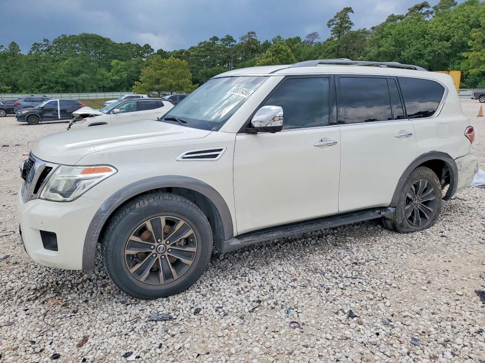 2017 Nissan Armada VIN JN8AY2NF5H9304071 COPART salvage auction — REAR END, Tx - Cert Of Title-Rebuilt Salvage, sold $6,700 on 2026-07-07 (photo 1)