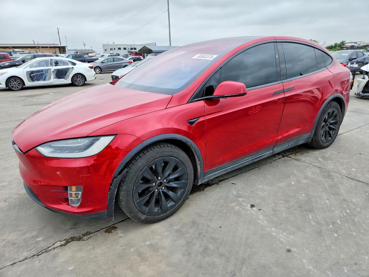 2017 Tesla Model X VIN 5YJXCDE28HF060211 COPART salvage auction — Hail, TX - CERTIFICATE OF TITLE, sold $12,100 on 2026-07-09 (photo 1)