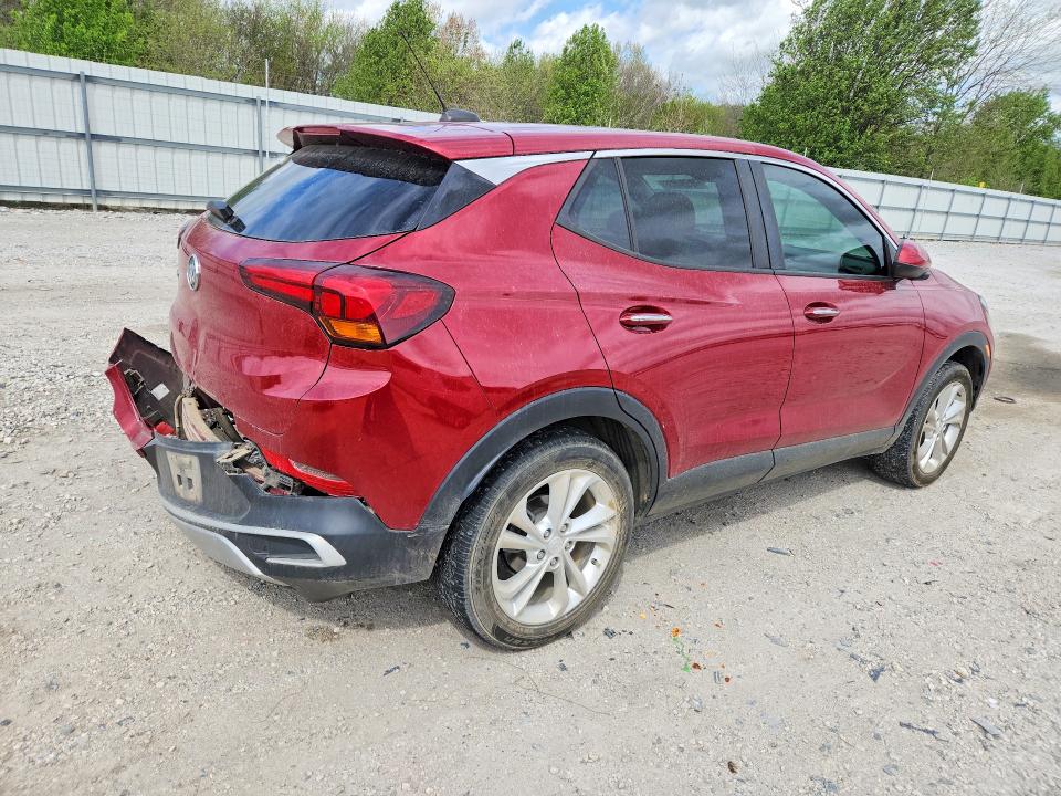 2020 Buick Encore VIN KL4MMCSL8LB102793 COPART salvage auction — REAR END, Ar - Cert Of Title-Salvage, sold $2,900 on 2026-07-27 (photo 3)