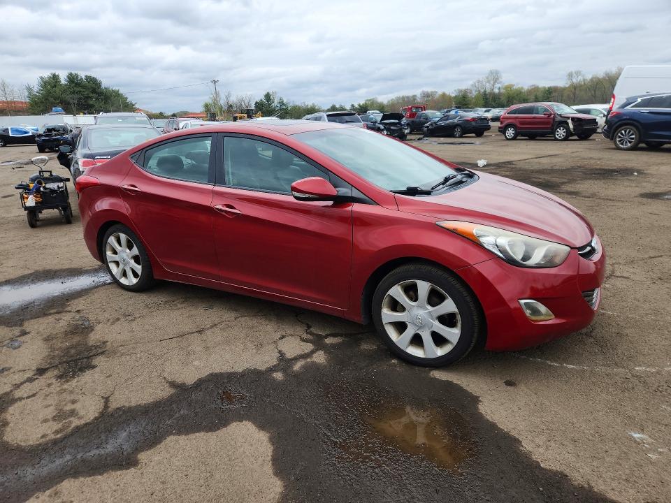 2012 Hyundai Elantra VIN KMHDH4AE8CU257508 COPART salvage auction — SIDE, Ct - Cert Of Title-Salvage, sold $525 on 2026-07-02 (photo 4)
