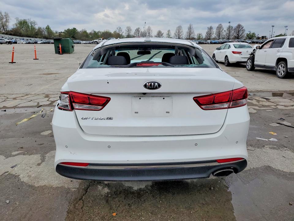 2018 Kia Optima VIN 5XXGT4L38JG204872 COPART salvage auction — VANDALISM, Mo - Salvage Certificate Of Title, sold $525 on 2026-07-02 (photo 6)