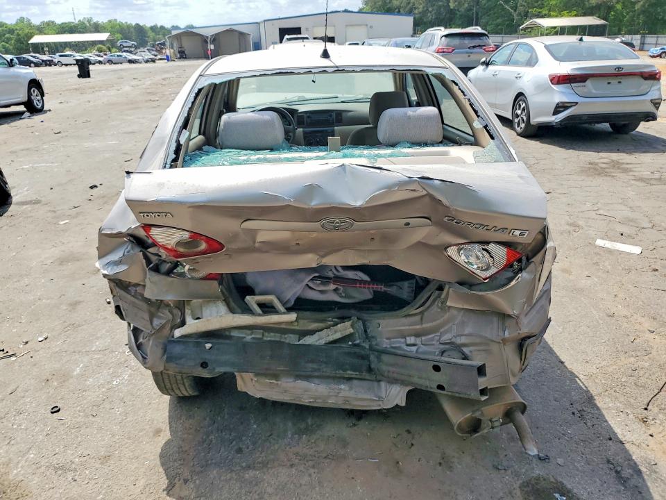 2003 Toyota Corolla VIN 1NXBR32E43Z163073 COPART salvage auction — REAR END, Ga - Cert Of Title-Salvage, sold $775 on 2026-07-10 (photo 6)
