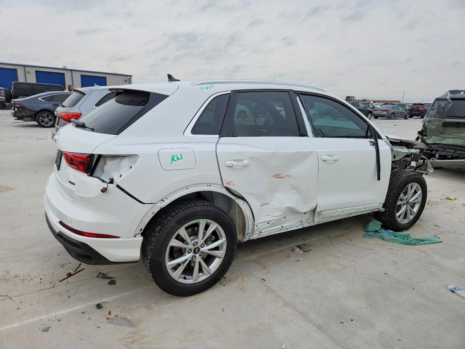 2025 Audi Q3 VIN WA1DECF31S1081734 COPART salvage auction — FRONT END, Tx - Salvage Vehicle Title, sold $12,500 on 2026-07-10 (photo 3)