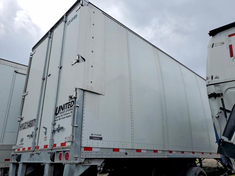 2025 Hyun Trailer VIN 3H3V532K2SS146079 COPART salvage auction — ROOF, Tx - Salvage Vehicle Title, sold $7,100 on 2026-08-13 (photo 4)