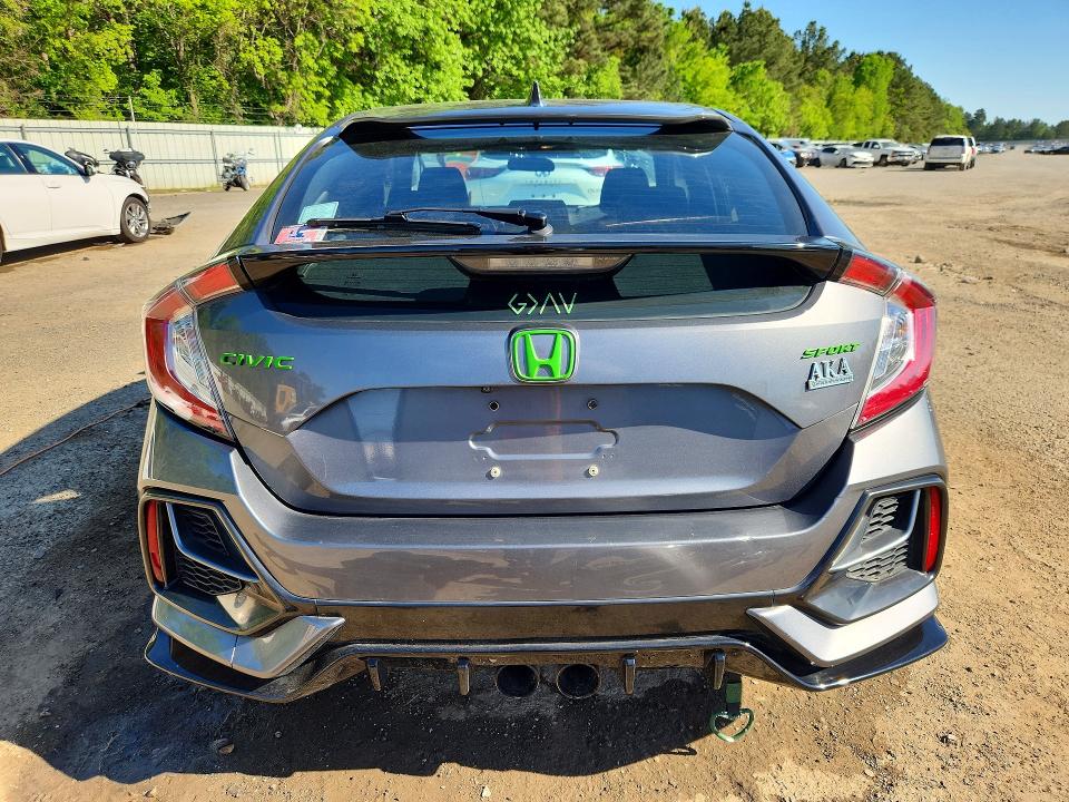2021 Honda Civic VIN SHHFK7H42MU219553 COPART salvage auction — FRONT END, LA - CERT OF TITLE-SALVAGE, sold $3,750 on 2026-07-16 (photo 6)