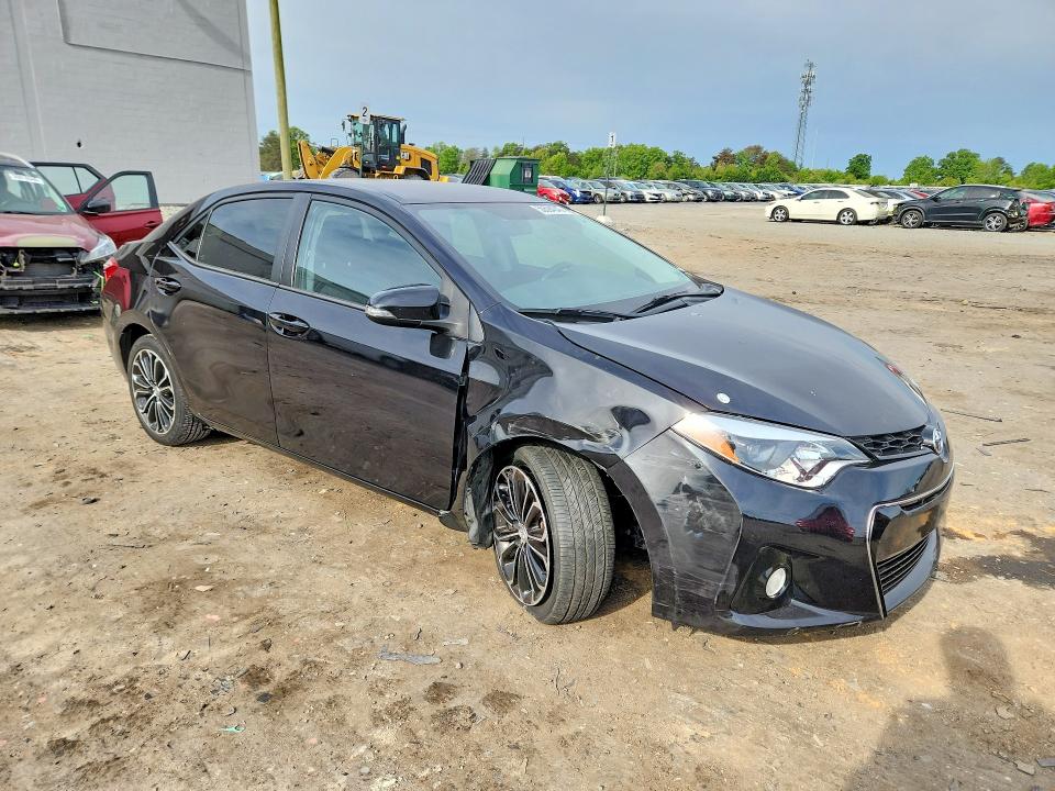 2016 Toyota Corolla VIN 5YFBURHE3GP524857 COPART salvage auction — FRONT END, Va - Cert Of Title - Salvage, sold $3,200 on 2026-07-08 (photo 4)