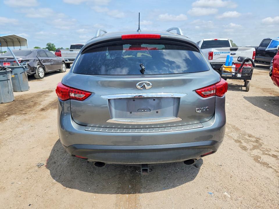 2014 Infiniti Qx70 VIN JN8CS1MU9EM451927 COPART salvage auction — FRONT END, FL - CERT OF TITLE SLVG REBUILDABLE, sold $300 on 2026-07-09 (photo 6)