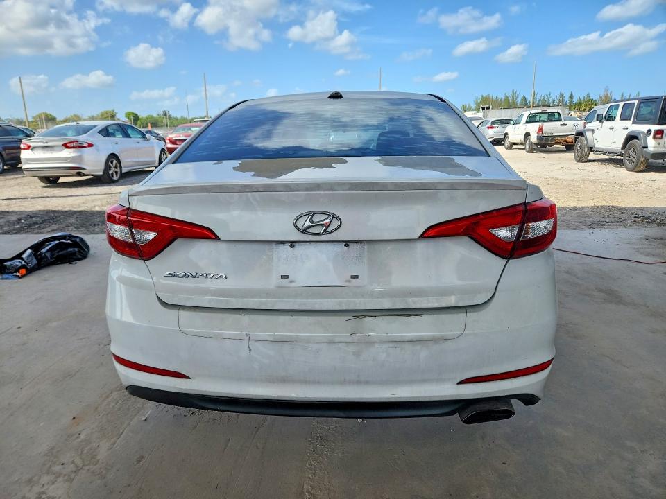 2016 Hyundai Sonata VIN 5NPE24AF5GH394814 COPART salvage auction — FRONT END, Fl - Certificate Of Title, sold $1,450 on 2026-07-03 (photo 6)