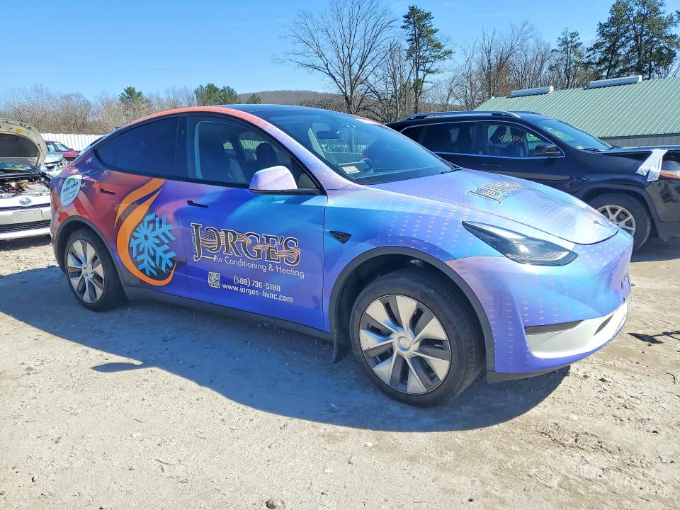 2024 Tesla VIN 7SAYGDED3RF087153 COPART salvage auction — SIDE, Ma - Cert Of Title-Salvage, sold $9,100 on 2026-07-15 (photo 4)