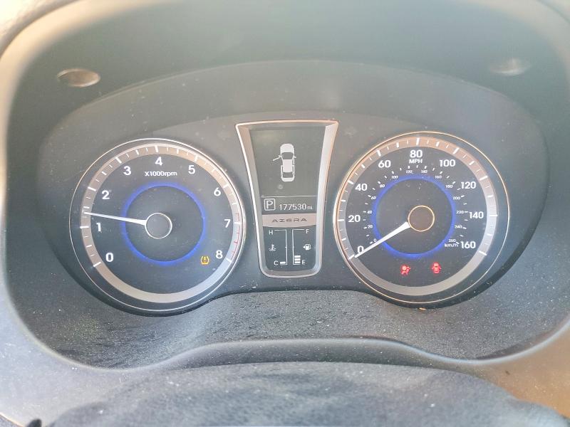 2013 Hyundai Azera VIN KMHFH4JG8DA209570 COPART salvage auction — FRONT END, Ca - Dis/Dlr/Exp Only Clean Title, sold $750 on 2026-07-07 (photo 9)