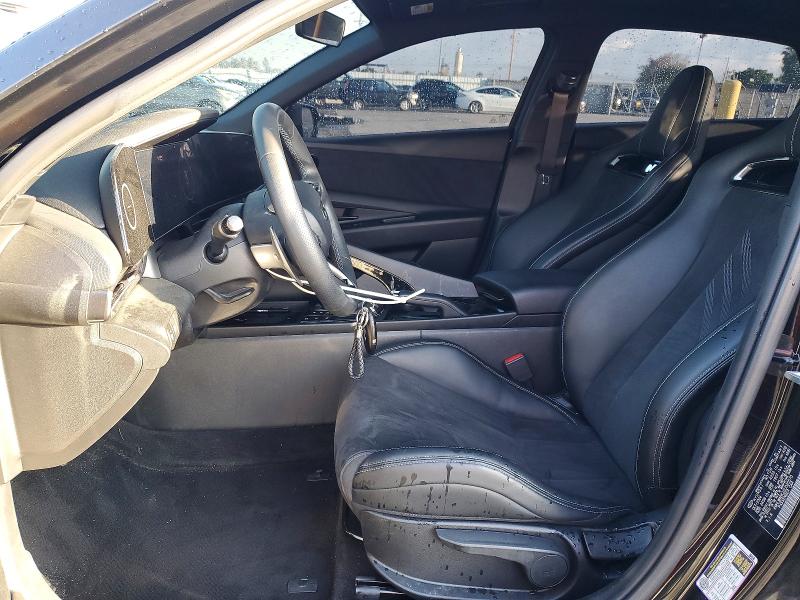 2025 Hyundai Elantra VIN KMHLW4DK2SU025570 COPART salvage auction — FRONT END, Ca - Salvage Certificate, sold $10,500 on 2026-07-02 (photo 7)