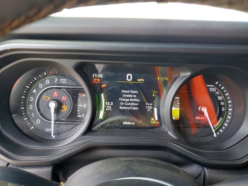 2024 Jeep Wrangler / VIN 1C4RJXU64RW231344 COPART salvage auction — FRONT END, ID - SALVAGE CERTIFICATE OF TITLE, sold $10,800 on 2026-07-29 (photo 9)