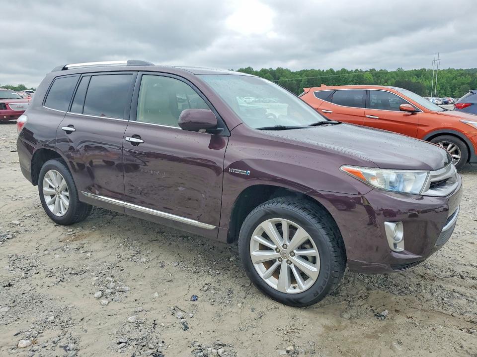 2011 Toyota Highlander hybrid VIN JTEDC3EH1B2003825 COPART salvage auction — MINOR DENT/SCRATCHES, Ga - Certificate Of Title, sold $3,350 on 2026-07-09 (photo 4)