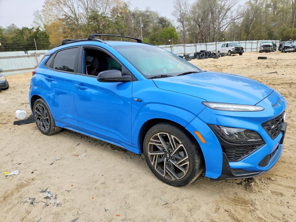 2022 Hyundai Kona VIN KM8K3CA32NU792853 COPART salvage auction — SIDE, Md - Cert Of Salvage > 75% Damage, sold $250 on 2026-07-21 (photo 4)
