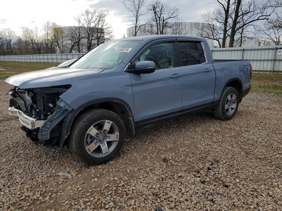 2025 Honda Ridgeline VIN 5FPYK3F58SB050657 COPART salvage auction — FRONT END, Ny - Mv-907A Salvage Certificate, sold $12,800 on 2026-07-29 (photo 1)
