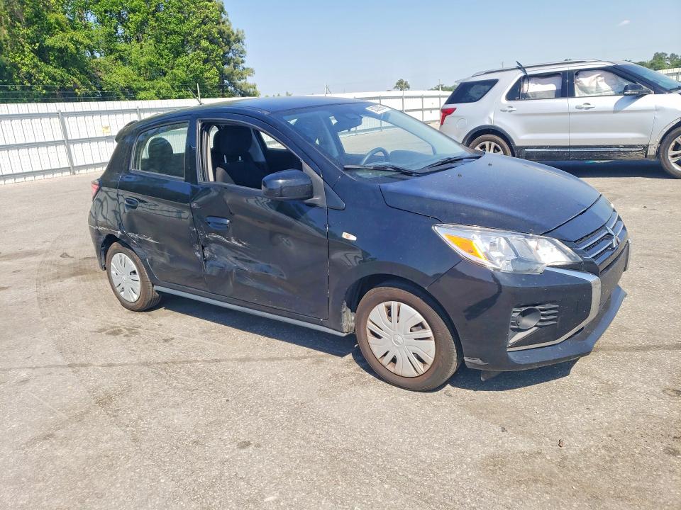 2021 Mitsubishi Mirage VIN ML32AUHJ7MH008438 COPART salvage auction — SIDE, Nc - Salvage Certificate Of Title, sold $2,200 on 2026-07-23 (photo 4)