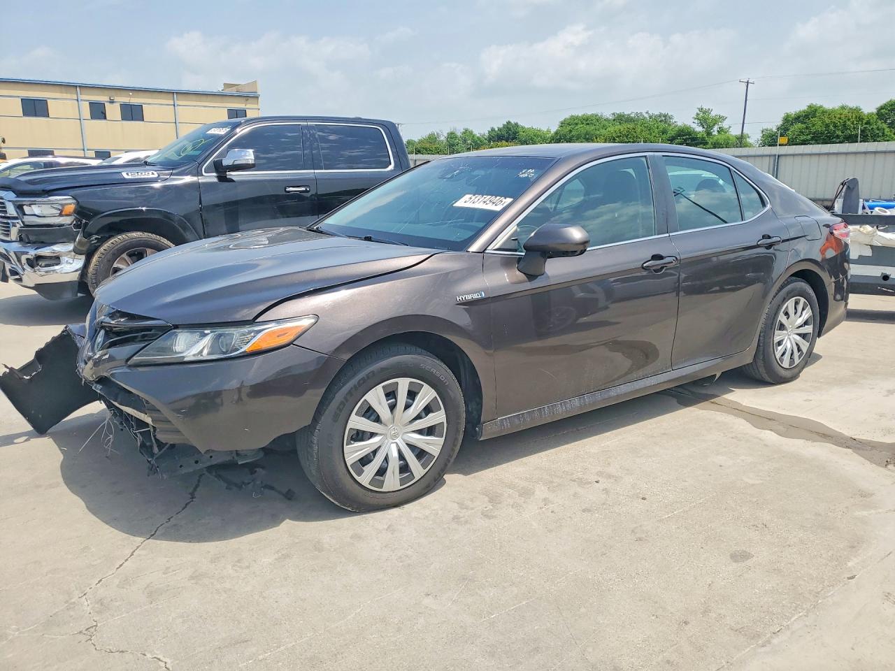 2018 Toyota Camry VIN 4T1B31HK0JU502993 COPART salvage auction — Front End, TX - CERTIFICATE OF TITLE (P), sold $4,450 on 2026-07-08 (photo 1)