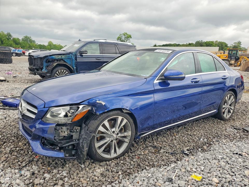 2017 Mercedes-benz C-klasse VIN WDDWF4JB5HR240285 COPART salvage auction — FRONT END, Al - Cert Of Title-Salvage Title, sold $1,850 on 2026-07-14 (photo 1)