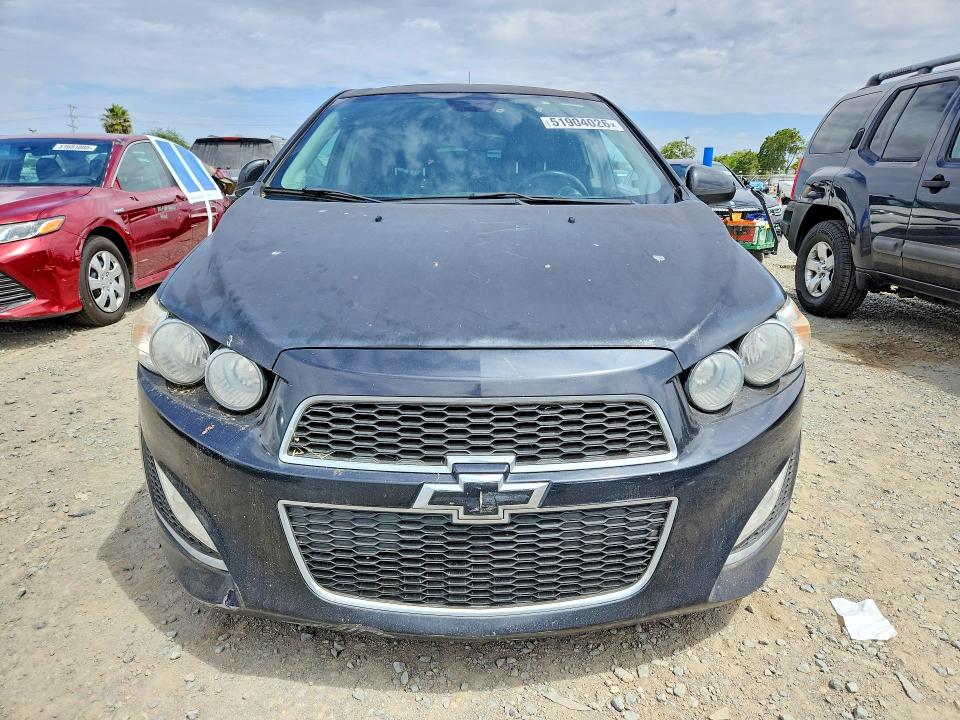 2013 Chevrolet SONIC VIN 1G1JH6SB3D4152960 COPART salvage auction — FRONT END, Ca - Dis/Dlr/Exp App For Dup Clean, sold $400 on 2026-07-10 (photo 5)