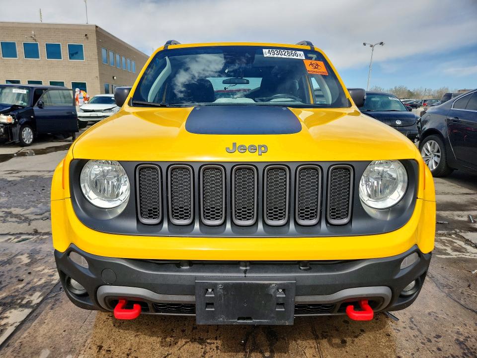 2018 Jeep Renegade VIN ZACCJBCB4JPH15796 COPART salvage auction — UNDERCARRIAGE, Co - Salvage Title, sold $2,350 on 2026-08-10 (photo 5)