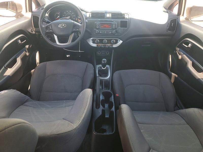 2013 Kia Rio VIN KNADM5A37D6295643 COPART salvage auction — REAR END, Nv - Salvage Title, sold $950 on 2026-07-07 (photo 8)