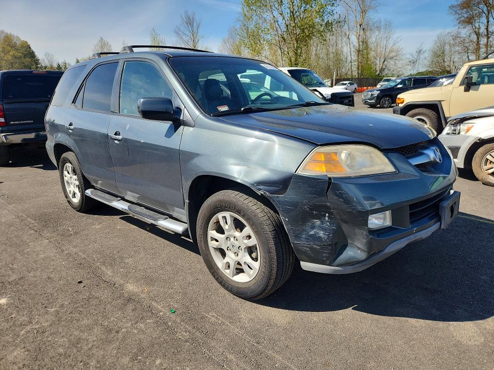 2005 Acura Mdx VIN 2HNYD18695H504064 COPART salvage auction — FRONT END, Or - Salvage Title Certificate, sold $375 on 2026-07-04 (photo 4)