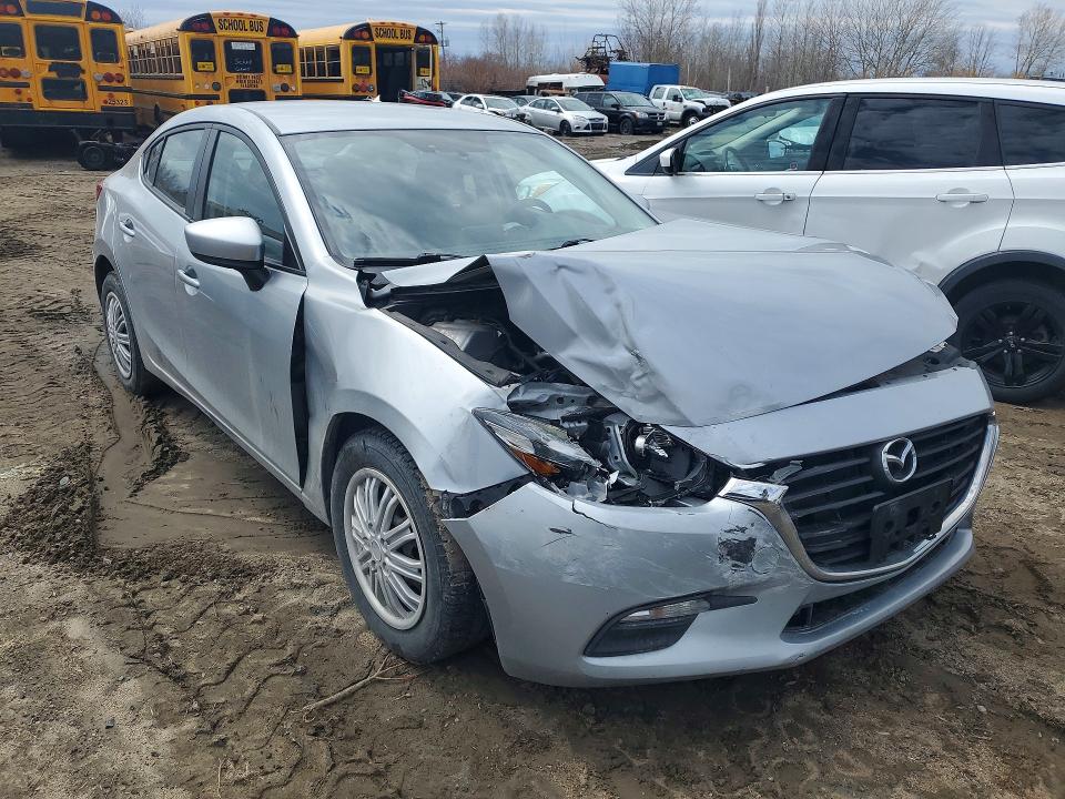 2017 Mazda 3 VIN JM1BN1U76H1107261 COPART salvage auction — FRONT END, ON - PERMIT SALVAGE, sold $575 on 2026-07-14 (photo 4)