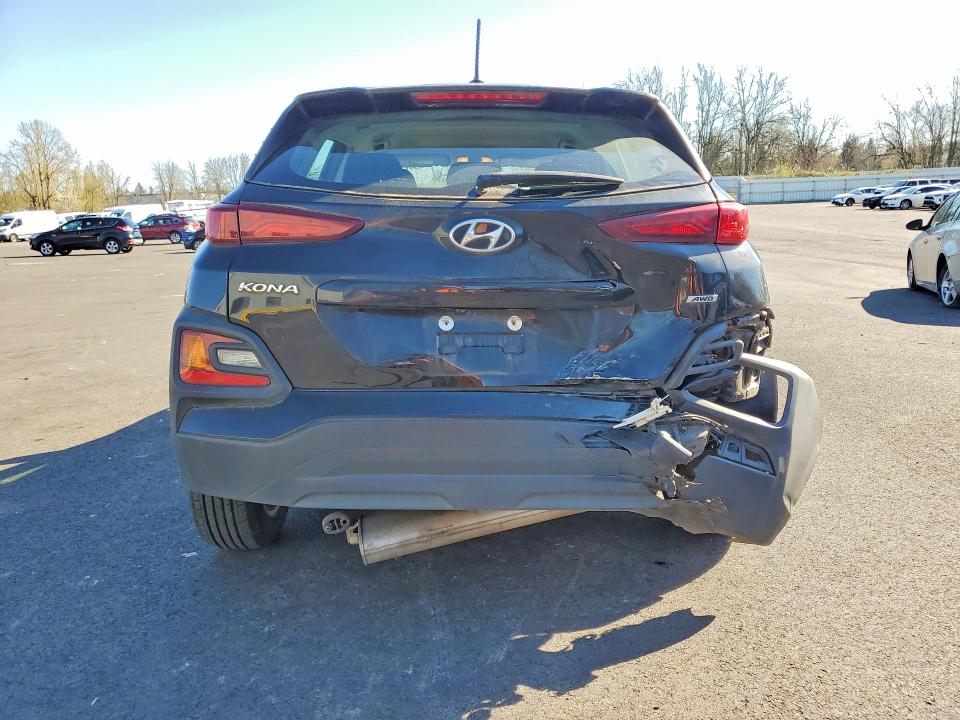 2021 Hyundai Kona VIN KM8K1CAA6MU748597 COPART salvage auction — REAR END, Or - Salvage Title Certificate, sold $2,700 on 2026-07-06 (photo 6)