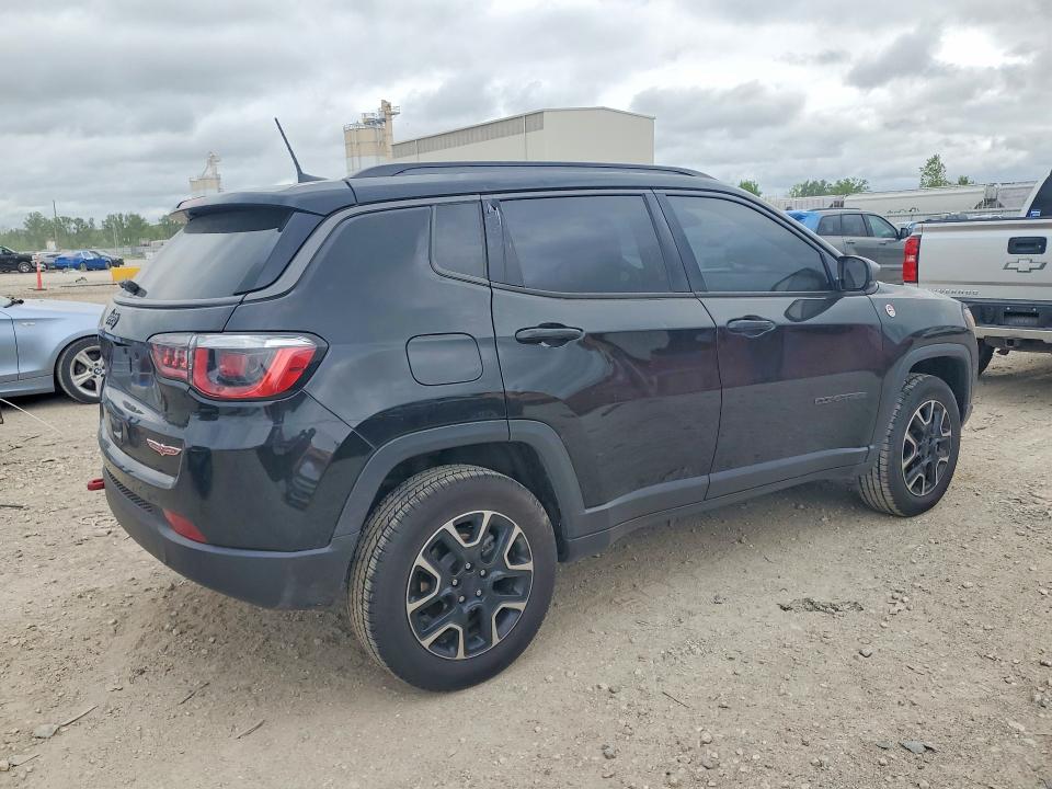2020 Jeep Compass VIN 3C4NJDDB2LT207891 COPART salvage auction — HAIL, Ks - Cert Of Title-Salvage, sold $4,150 on 2026-07-02 (photo 3)