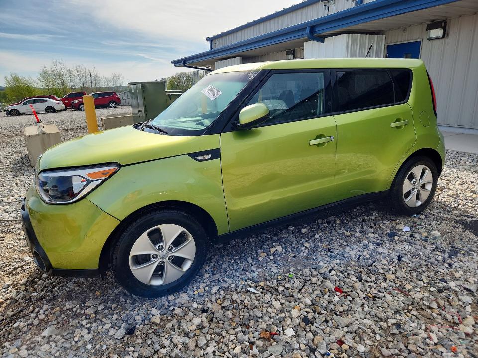 2014 Kia Soul VIN KNDJN2A21E7035677 COPART salvage auction — SIDE, MI - CERTIFICATE OF TITLE, sold $575 on 2026-07-30 (photo 1)