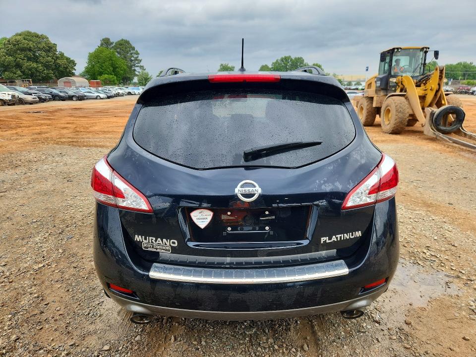 2012 Nissan Murano VIN JN8AZ1MU0CW114843 COPART salvage auction — FRONT END, Al - Cert Of Title-Salvage Title, sold $625 on 2026-07-29 (photo 6)