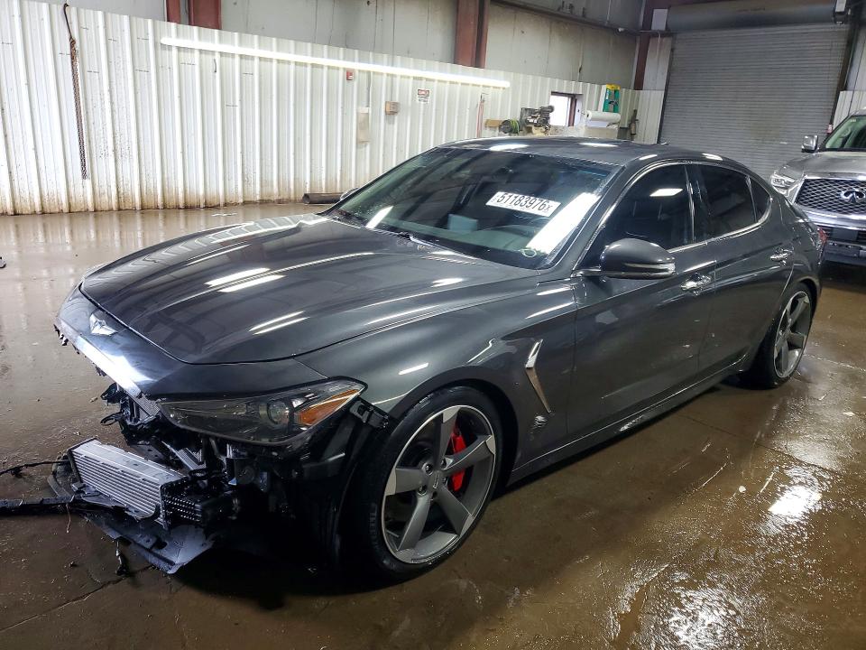 2019 Genesis G70 VIN KMTG54LE3KU030556 COPART salvage auction — FRONT END, IL - SALVAGE CERTIFICATE, sold $4,400 on 2026-07-07 (photo 1)