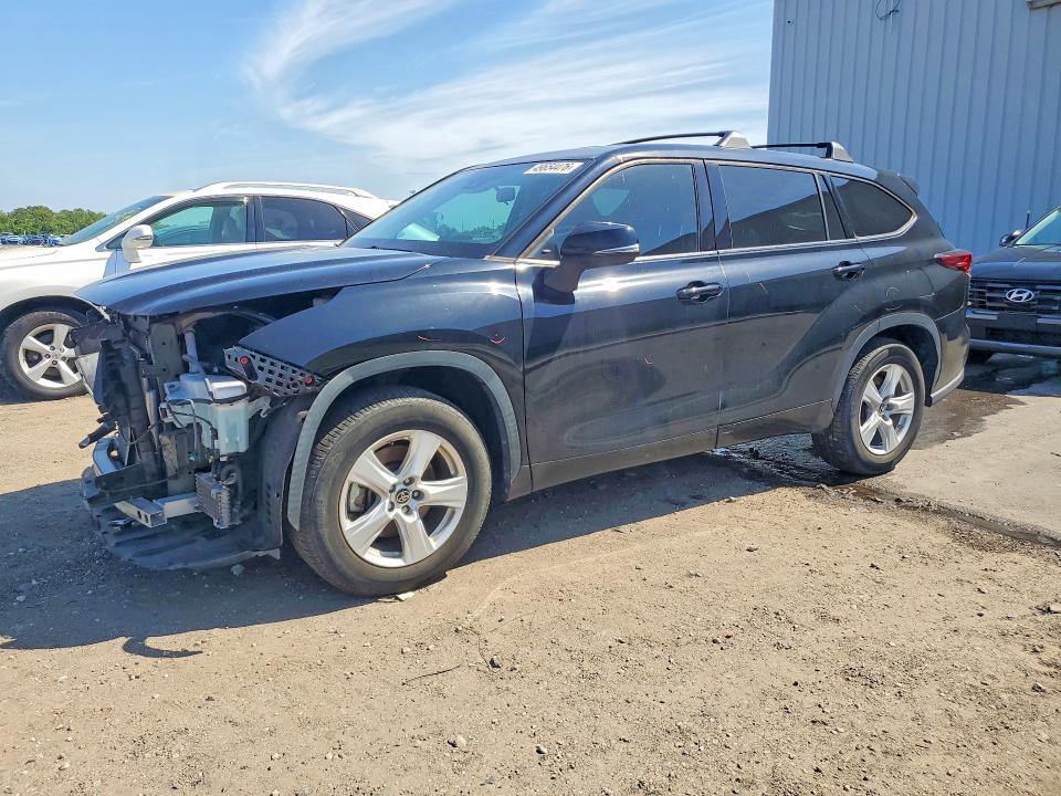 2021 Toyota Highlander VIN 5TDZZRAH4MS060808 COPART salvage auction — FRONT END, Fl - Cert Of Title Slvg Rebuildable, sold $9,200 on 2026-07-08 (photo 1)