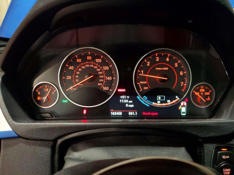 2014 BMW 3er VIN WBA3A9C52EF686341 COPART salvage auction — FRONT END, MD - CERT OF SALVAGE < 75% DAMAGE, sold $6,600 on 2026-07-14 (photo 9)