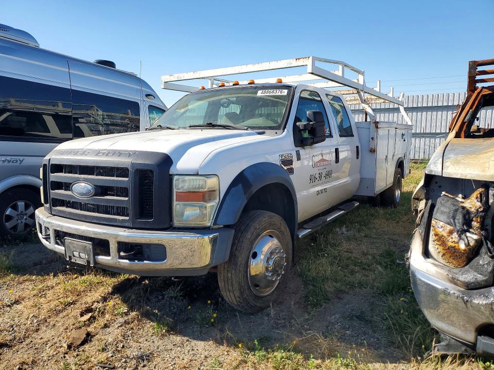 2008 Ford F-450 super duty VIN 1FDXW46R98EA09686 — COPART salvage auction photo
