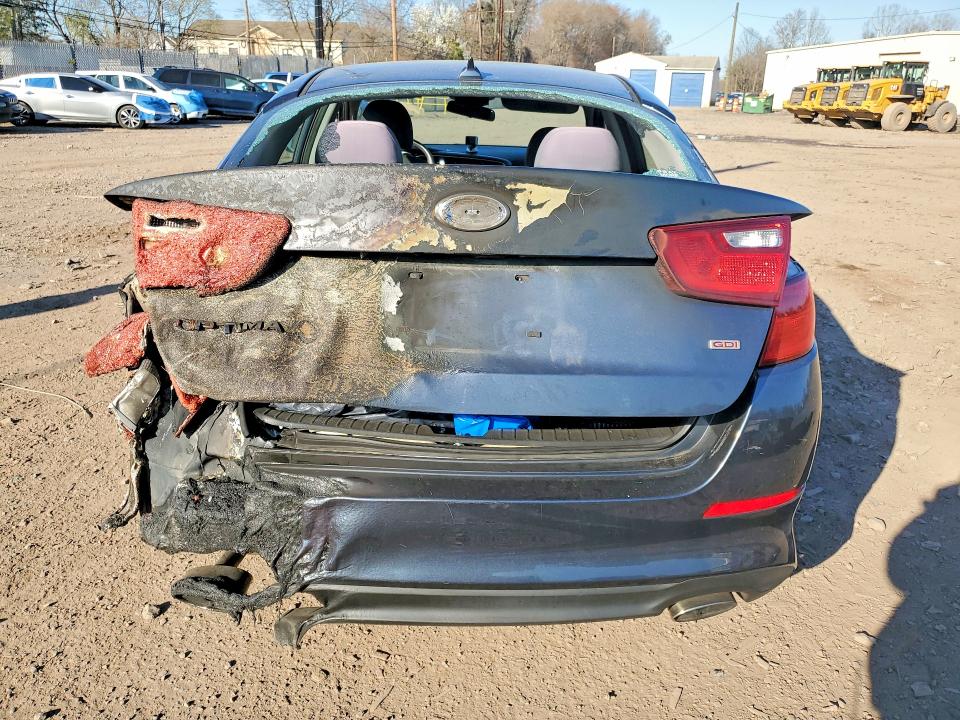 2015 Kia Optima VIN KNAGM4A75F5574107 COPART salvage auction — REAR END, Pa - Certificate Of Salvage, sold $15 on 2026-07-27 (photo 6)